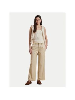Ralph Lauren Wide-Leg Trousers - Beige